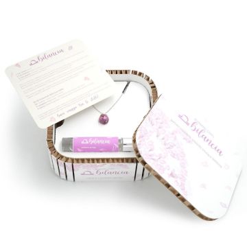 Blooming-Stars Bilancia-Cofanetto completo con Collana astrale e Profumo