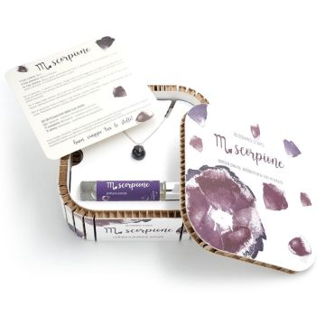 Blooming-Stars Scorpione-Cofanetto completo con Collana astrale e Profumo